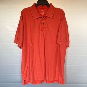 Red Head Brand Polo Orange Cotton Collared Neck Shirt Size XL
